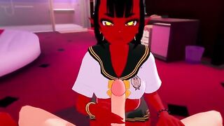 Succubus fucks with a guy in POV style