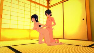 Hinata Hyuga, shy and reserved, gets wild with classmate in a steamy encounter