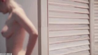 Schoolgirl was fucked and got her face covered with cum