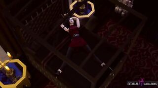 Ada Wong captured by a police zombie girl and fucked extreme