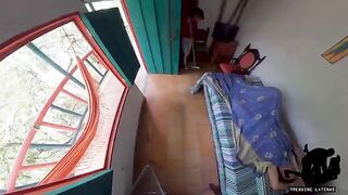 A sexy maid got a fat cock from a horny tourist in the hostel
