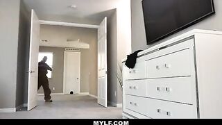 Joslyn James, horny babysitter, gets fucked by her boss