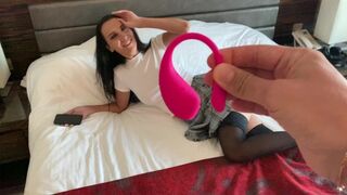 Lover controls my orgasm with the Lovense Lush toy again