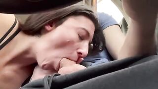 A guy made a mess on the face of the girl while driving, exclusive