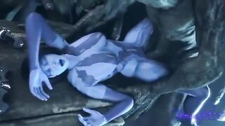 Cortana gets fucked by everyone in a wild, hardcore scene