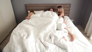 I seduced my hot blonde stepmom and her girlfriend