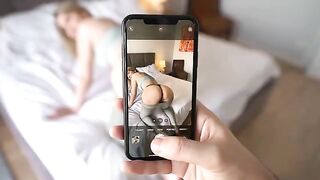 Stepsis distracted me from work and got a huge cumshot