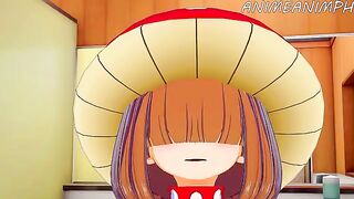 Kinoko Komori gets her cunt full of cum in this My Hero Academia hentai