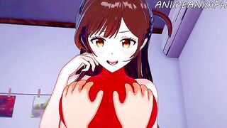 Rent a Girlfriend Chizuru Mizuhara gets fucked hard in a hentai special