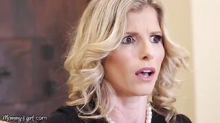 A stepdaughter is trying to seduce her sexy stepmom Cory Chase
