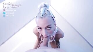 Cosplay sex with cute and petite babe Owl Crystal, featuring rough and deep action