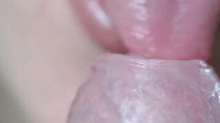 Girl couldn't swallow the guy's cumshot so she spat and wasted it all