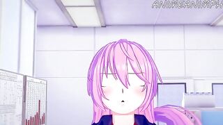 Shikimori Micchon gets her pussy railed in a steamy anime scene