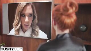 A hot mom, played by the stunning Lauren, handles her daughter's naughty professor in a steamy scene