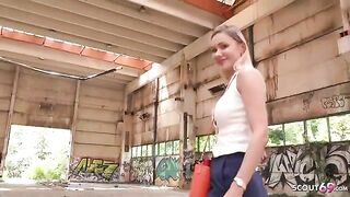 Big tits Verena Maxima gets lost and fucks in public for cash