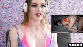 Babe reacts to a rough and extreme sex scene - PF Porn Reactions