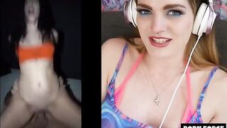 Babe reacts to a rough and extreme sex scene - PF Porn Reactions
