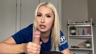 Petite blonde gets smashed in doggy after winning the trophy in POV style
