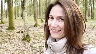 The wife was unfaithful to her husband in the woods