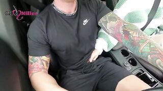 My wife, a total slut, deepthroated me while driving, risking everything!