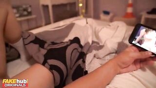 A young guy almost fucked his step sister, but she pulled away