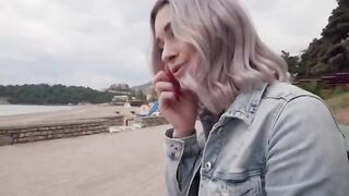 I left the house horny and met a guy in the street who fucked me hard
