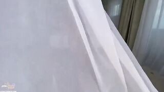 An amateur couple has sex on their vacation, capturing it all on camera