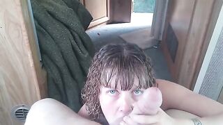 Lavender Joy is a slut who loves to suck cock and swallow cum, as seen in many of her POV blowjob videos