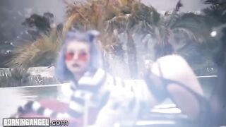 The goth princess Arya Fae gets her tight asshole gapped hard