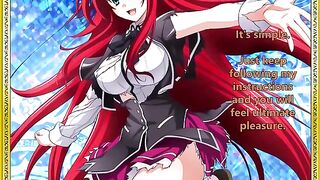 Rias welcomes her new servant - a steamy hentai JOI encounter awaits