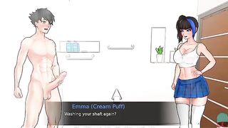 The game is once again in the style of a visual novel