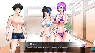 The game is once again in the style of a visual novel
