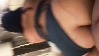 Asian momma with big ass rides a cock and gets her pussy filled with cum in Miami