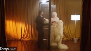 A gorgeous blonde has a steamy affair and rides a big cock in POV