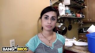 Latina maid Eva Saldana gets her pussy railed hard