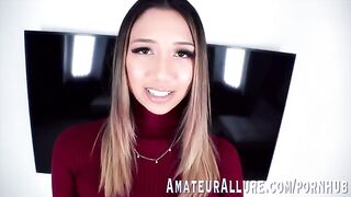 Petite teen Kimora Quin loves the feeling of a cock down her throat