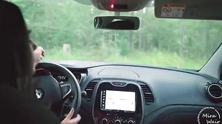 Two girls fucked a stranger in the forest, a wild Keokistar scene