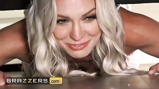 Her boyfriend helped Kenzie Taylor when her tight ass got stuck