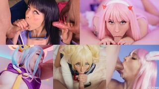 Best cosplay deep throat compilation featuring AliceBong