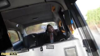 Jayla De Angelis gives the cabbie a deepthroat blowjob in this steamy scene
