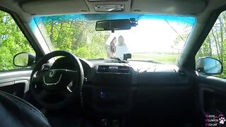 Rock-paper-scissors girl lost to a fellow traveler and had to fuck - EPIC FACIAL - POV