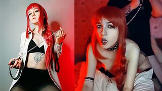 Cosplay Sunako_Kirishiki as Makima’s pet got out of control in a thrilling Chainsaw Man scene