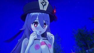 Hentai 3D remake: Hu Tao's impact from Genshin, now in a different style