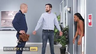 Xander helps Maserati XXX get unstuck with oil and sex