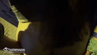 I fucked a Spanish girl and made her squirt in the street after a party