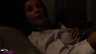 The hot teacher seduced her students in a steamy sleepover scene