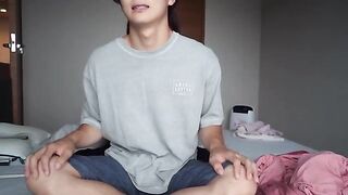 The hottest bitch gives guy Femdom Facesitting handjob