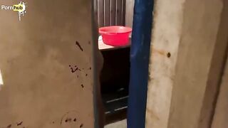 The stepson fucked his mother-in-law in the bath, a steamy role-play scenario