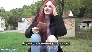 Public Agent: A young woman with a fiery look is offered money for a casting session