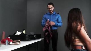 A man was detained by a TSA agent at the airport for carrying naughty toys in his bag